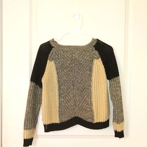 Tri-color Knitted Sweater